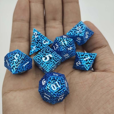 Pusty labirynt metalowych kości Set DND Krusu's Call RPG wieloaspektowy