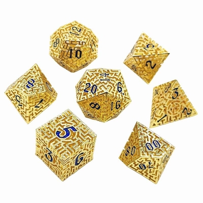 Pusty labirynt metalowych kości Set DND Krusu's Call RPG wieloaspektowy