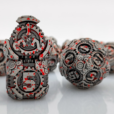 Metal Gear Dice Set DND Dungeons And Dragons TRPG Tabela D6
