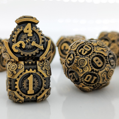 Metal Gear Dice Set DND Dungeons And Dragons TRPG Tabela D6