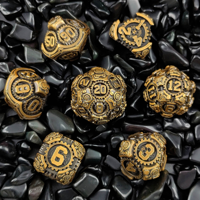 Metal Gear Dice Set DND Dungeons And Dragons TRPG Tabela D6