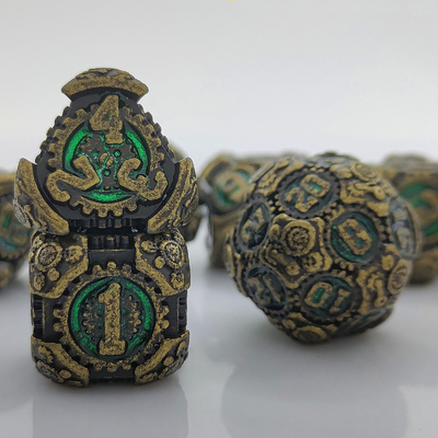 Metal Gear Dice Set DND Dungeons And Dragons TRPG Tabela D6
