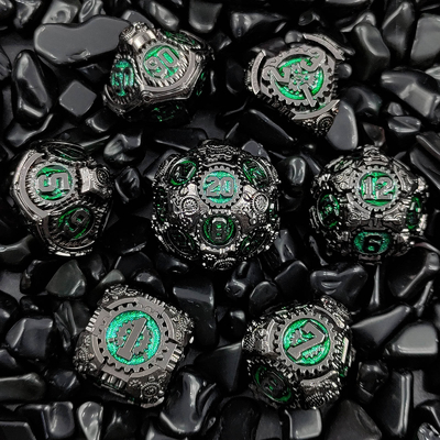 Metal Gear Dice Set DND Dungeons And Dragons TRPG Tabela D6