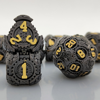 Metal Gear Dice Set DND Dungeons And Dragons TRPG Tabela D6