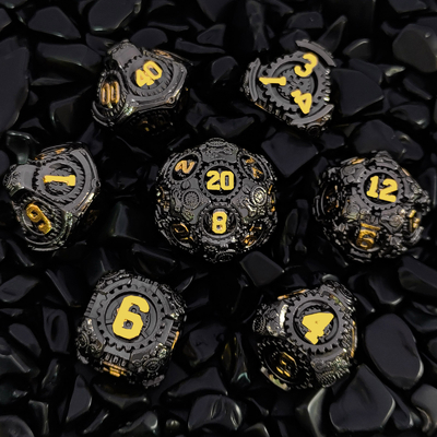 Metal Gear Dice Set DND Dungeons And Dragons TRPG Tabela D6