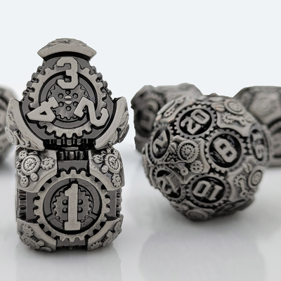 Metal Gear Dice Set DND Dungeons And Dragons TRPG Tabela D6