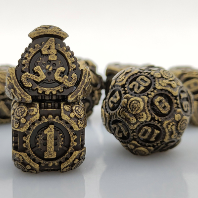 Metal Gear Dice Set DND Dungeons And Dragons TRPG Tabela D6