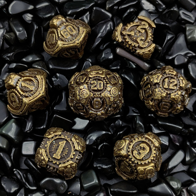 Metal Gear Dice Set DND Dungeons And Dragons TRPG Tabela D6
