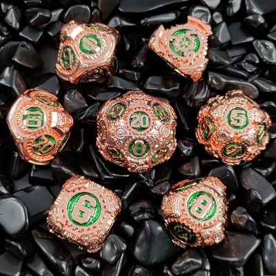 Metal Gear Dice Set DND Dungeons And Dragons TRPG Tabela D6