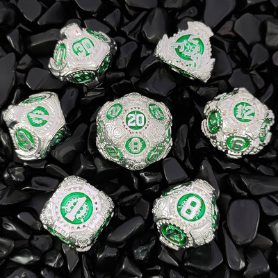 Metal Gear Dice Set DND Dungeons And Dragons TRPG Tabela D6