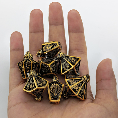 Ptasia Klatka Pustka Wielostronna Metalowa Kości Bade Gate Dungeon I DND#RPG