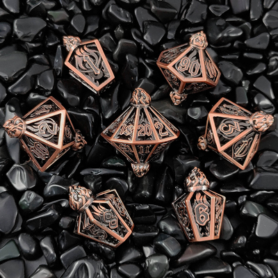 Ptasia Klatka Pustka Wielostronna Metalowa Kości Bade Gate Dungeon I DND#RPG
