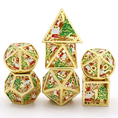 Świąteczny Hollow Multi Noodle Metal Dice Digital DND Dragon And Dungeon TRPG Wielofacetny