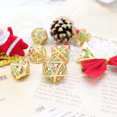 Świąteczny Hollow Multi Noodle Metal Dice Digital DND Dragon And Dungeon TRPG Wielofacetny