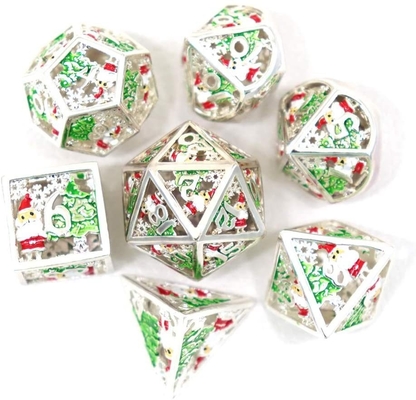 Świąteczny Hollow Multi Noodle Metal Dice Digital DND Dragon And Dungeon TRPG Wielofacetny