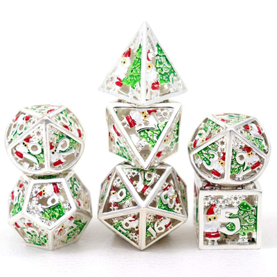 Świąteczny Hollow Multi Noodle Metal Dice Digital DND Dragon And Dungeon TRPG Wielofacetny