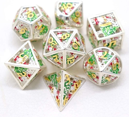 Świąteczny Hollow Multi Noodle Metal Dice Digital DND Dragon And Dungeon TRPG Wielofacetny