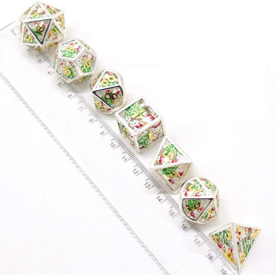 Świąteczny Hollow Multi Noodle Metal Dice Digital DND Dragon And Dungeon TRPG Wielofacetny