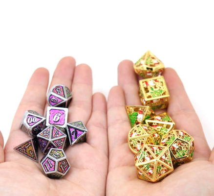 Świąteczny Hollow Multi Noodle Metal Dice Digital DND Dragon And Dungeon TRPG Wielofacetny