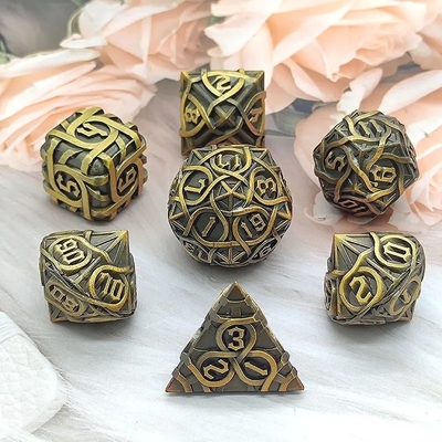 Cierniste paski metalowe zestaw kostek Fantasy DND wieloaspektowa gra planszowa