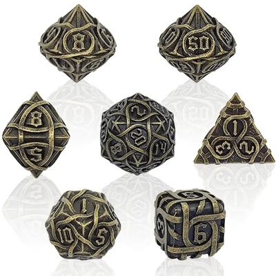 Cierniste paski metalowe zestaw kostek Fantasy DND wieloaspektowa gra planszowa
