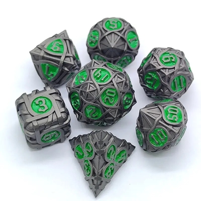 Cierniste paski metalowe zestaw kostek Fantasy DND wieloaspektowa gra planszowa