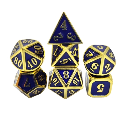 DND RPG Mini Metal Dice Running Group Game For Board Games Multi -Face