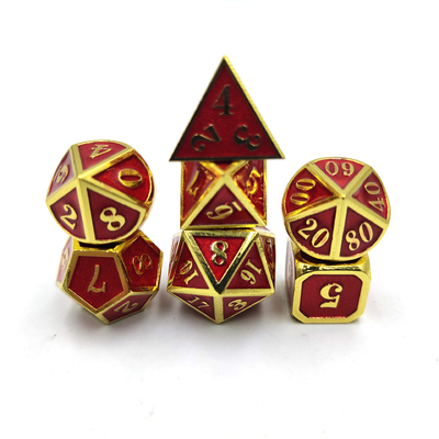 DND RPG Mini Metal Dice Running Group Game For Board Games Multi -Face