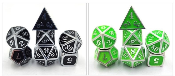 DND RPG Mini Metal Dice Running Group Game For Board Games Multi -Face
