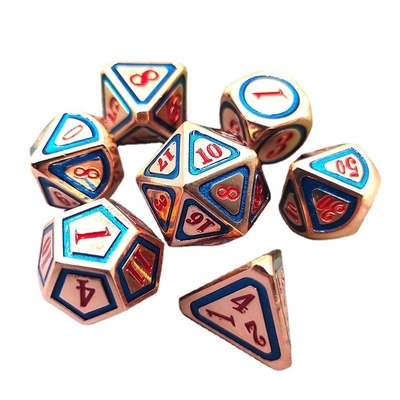 DND RPG Solid Metal Dice Suits Elektro Technologia pływania Wandering Earth