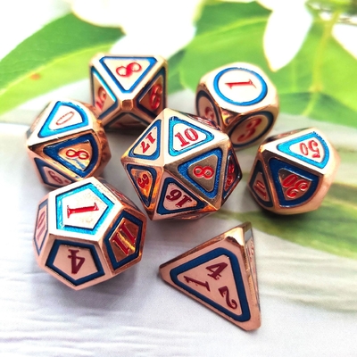 DND RPG Solid Metal Dice Suits Elektro Technologia pływania Wandering Earth