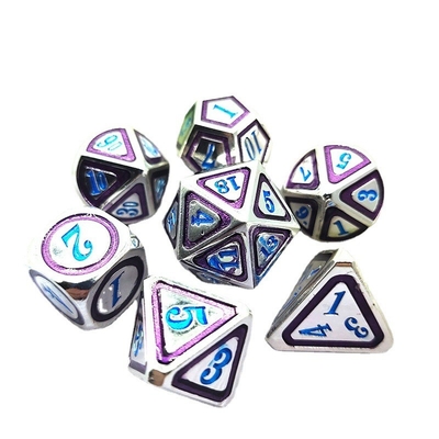 DND RPG Solid Metal Dice Suits Elektro Technologia pływania Wandering Earth