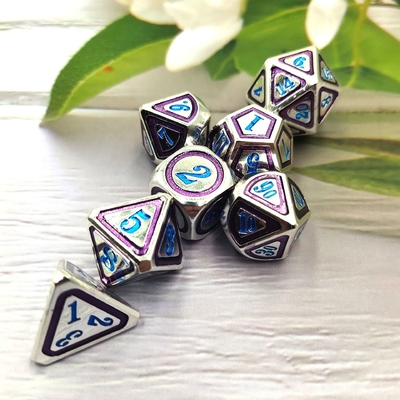 DND RPG Solid Metal Dice Suits Elektro Technologia pływania Wandering Earth