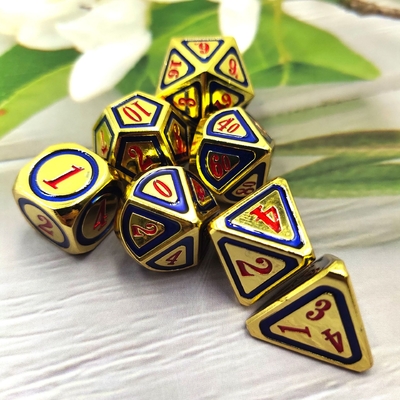 DND RPG Solid Metal Dice Suits Elektro Technologia pływania Wandering Earth