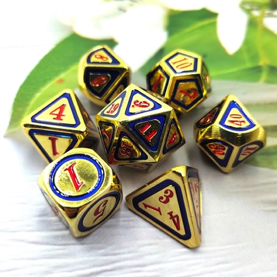 DND RPG Solid Metal Dice Suits Elektro Technologia pływania Wandering Earth