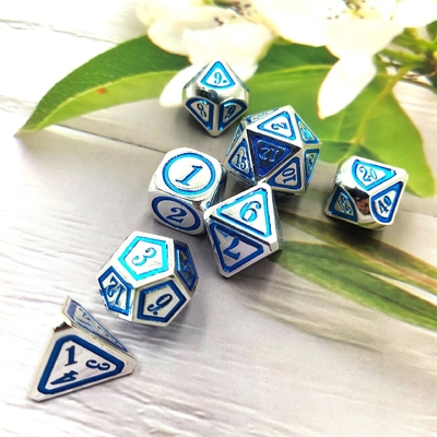 DND RPG Solid Metal Dice Suits Elektro Technologia pływania Wandering Earth