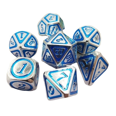 DND RPG Solid Metal Dice Suits Elektro Technologia pływania Wandering Earth