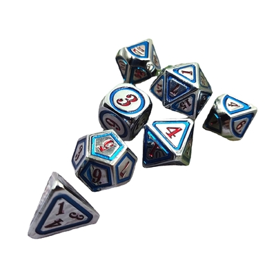 DND RPG Solid Metal Dice Suits Elektro Technologia pływania Wandering Earth