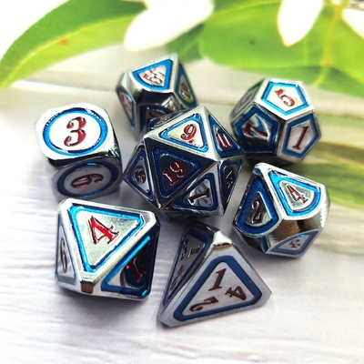 DND RPG Solid Metal Dice Suits Elektro Technologia pływania Wandering Earth