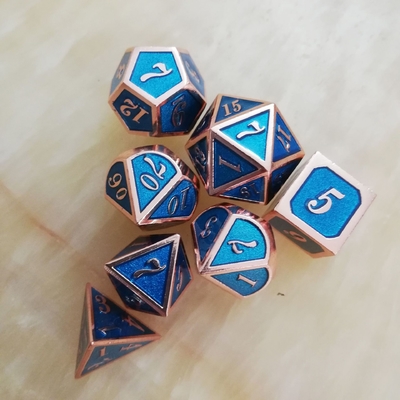 Zestaw kości z metalu stałego Bude Dworki męskie Cruch DND RPG
