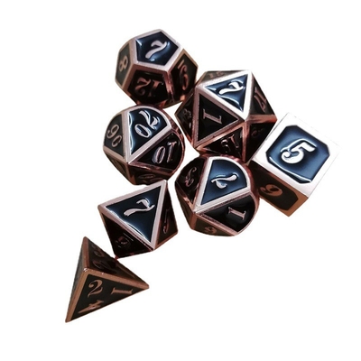 Zestaw kości z metalu stałego Bude Dworki męskie Cruch DND RPG