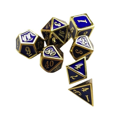 Zestaw kości z metalu stałego Bude Dworki męskie Cruch DND RPG
