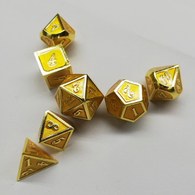 Zestaw kości z metalu stałego Bude Dworki męskie Cruch DND RPG