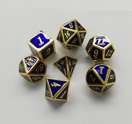 Zestaw kości z metalu stałego Bude Dworki męskie Cruch DND RPG