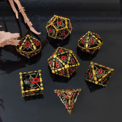 Antyka Hollow Metal Dice Suite Dragon And Underground City Board Game DND RPG