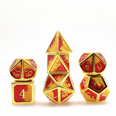 Kolorowa szminka Rzemiosło Solid Metal Dice Dragon And Board Game DND RPG