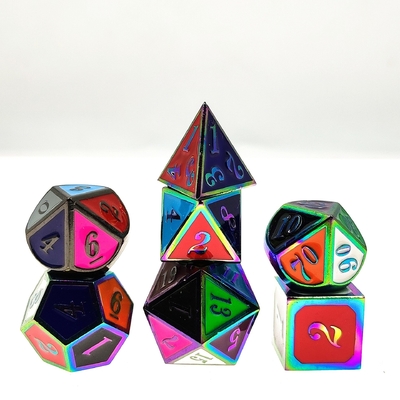 Kolorowa szminka Rzemiosło Solid Metal Dice Dragon And Board Game DND RPG