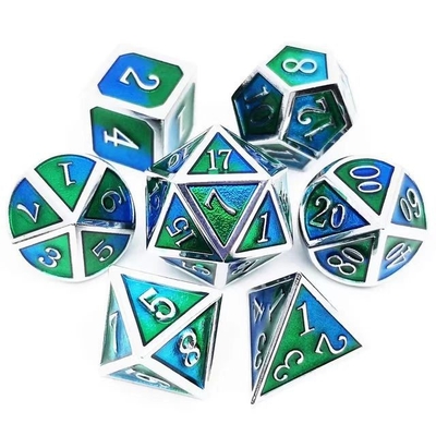 Kolorowa szminka Rzemiosło Solid Metal Dice Dragon And Board Game DND RPG
