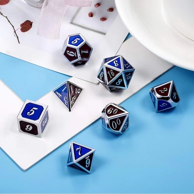 Kolorowa szminka Rzemiosło Solid Metal Dice Dragon And Board Game DND RPG