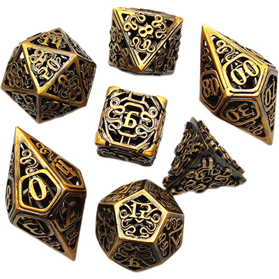 Chongtian Snake Hollow Metal Dice Set Wieloaspektowa gra stołowa #Dnd#Rpg#Coc
